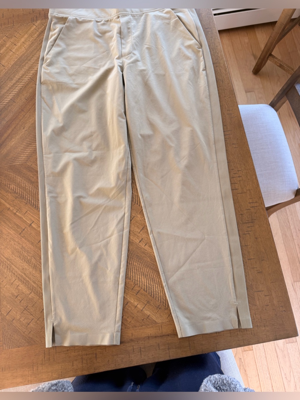 Athleta Beige Straight-Leg Pants - Brooklyn Ankle